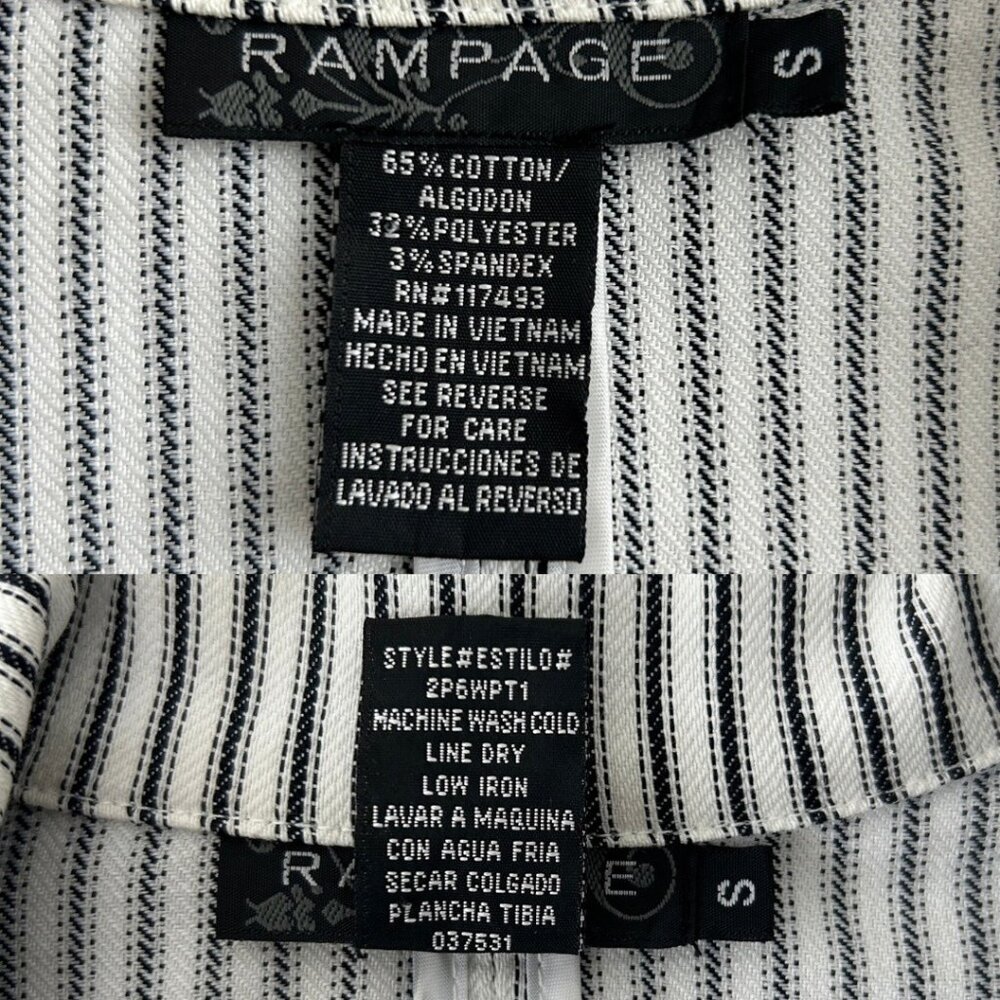 Rampage Y2K Preppy Long Sleeve Pinstripe Fitted Blazer Jacket (Small) - Picture 15 of 16
